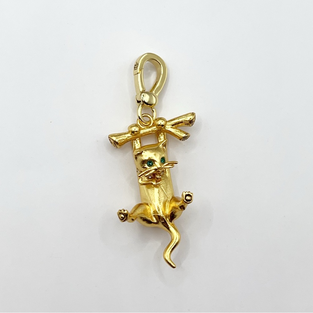 Juicy Couture climbing cat charm